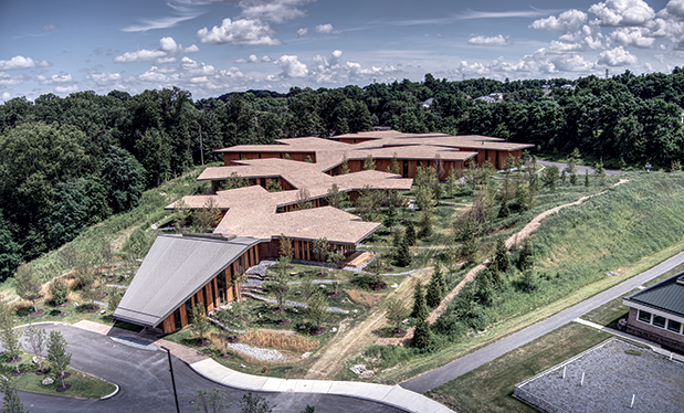 Japanese-inspired roofing - Houck Services helps build a one-of-a-kind building in Pennsylvania